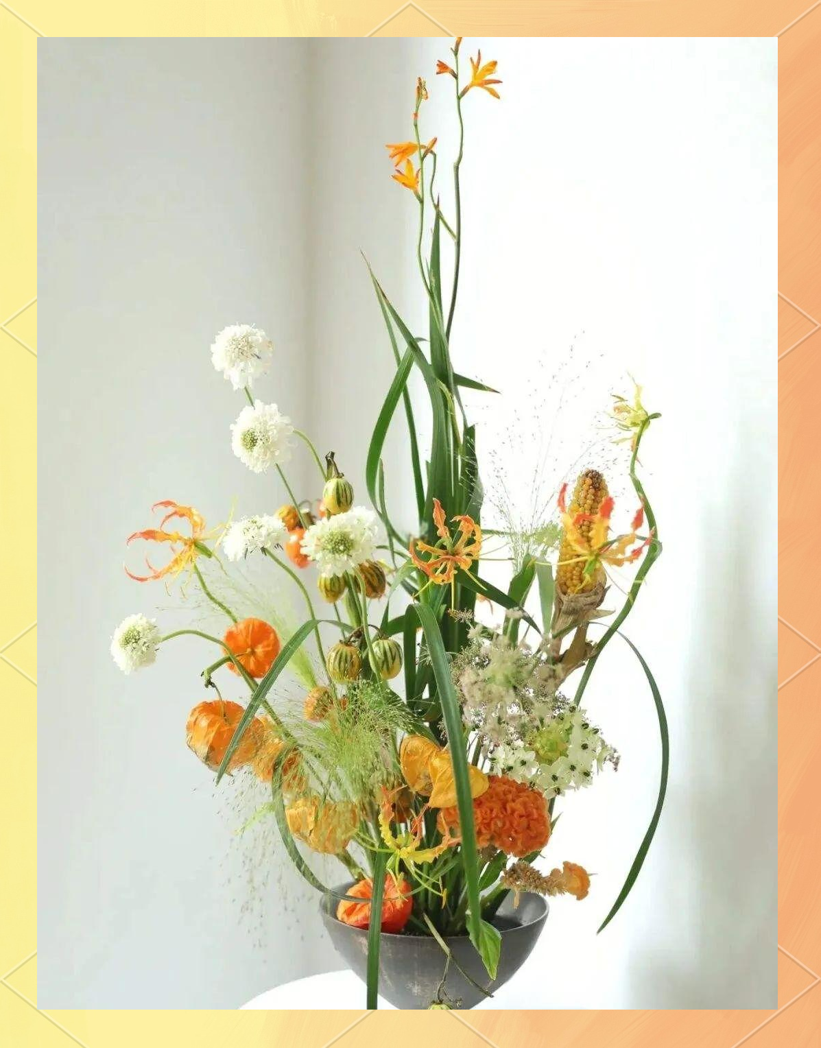 日式插花中的多种基本花型介绍