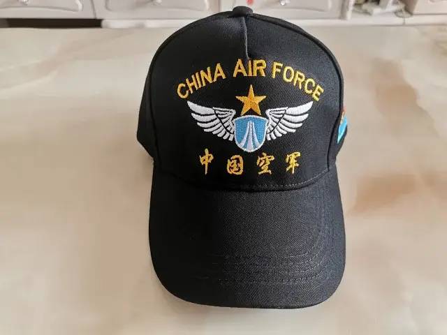 纪念款中国空军飞行员黑色休闲帽棒球帽鸭舌帽