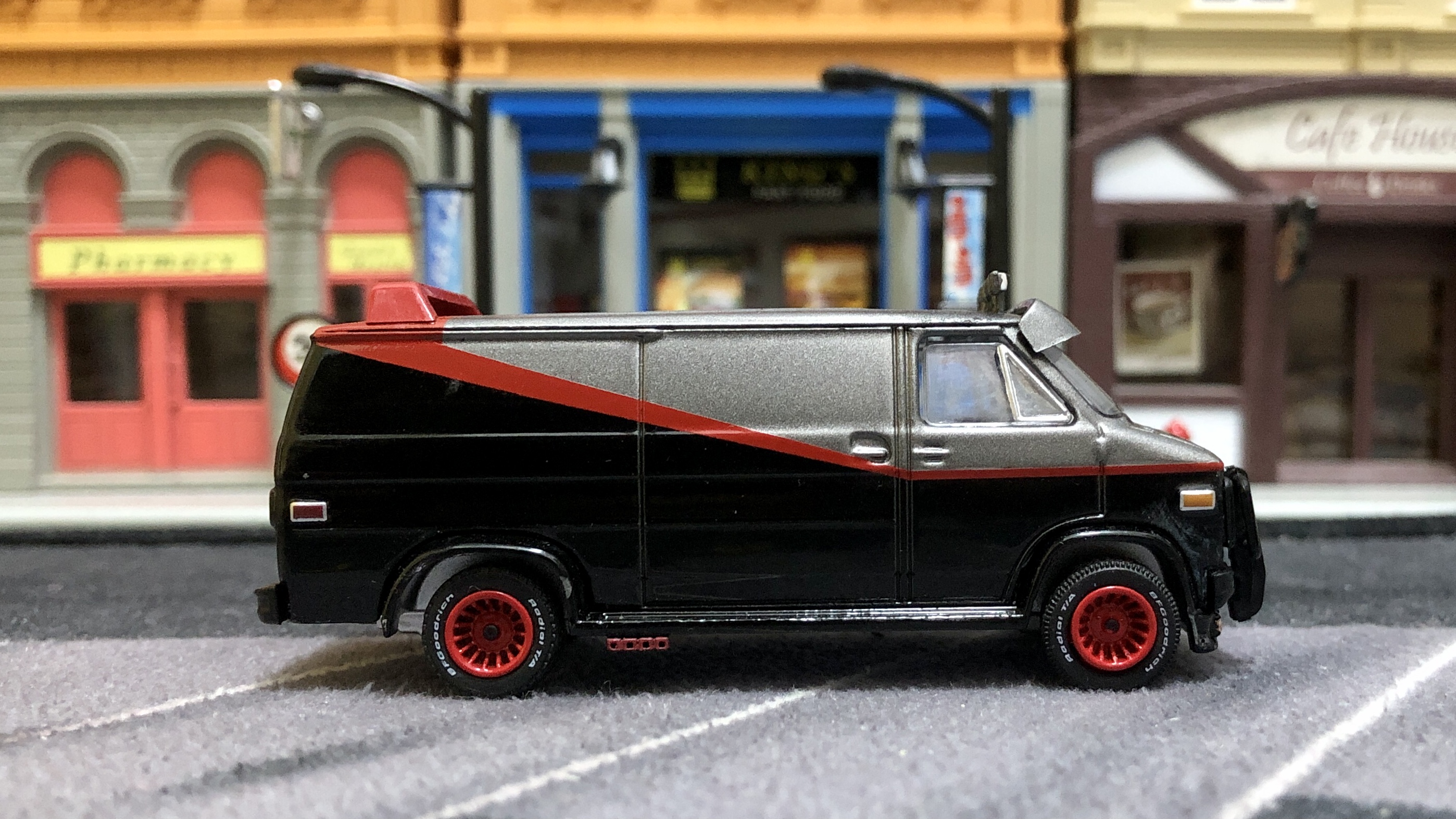 绿光电影车,天龙特工队gmc大面包vandura