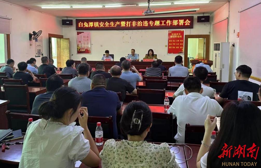 醴陵市白兔潭镇全面开展打击非法生产行动