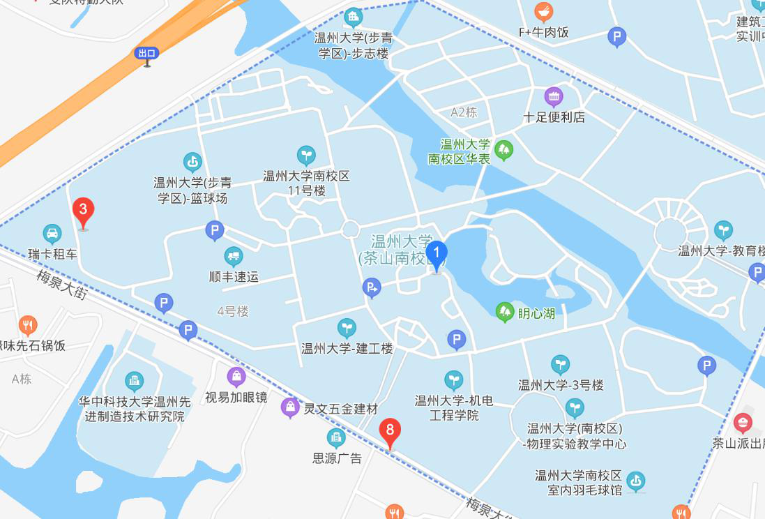 温州大学南校区地图图片