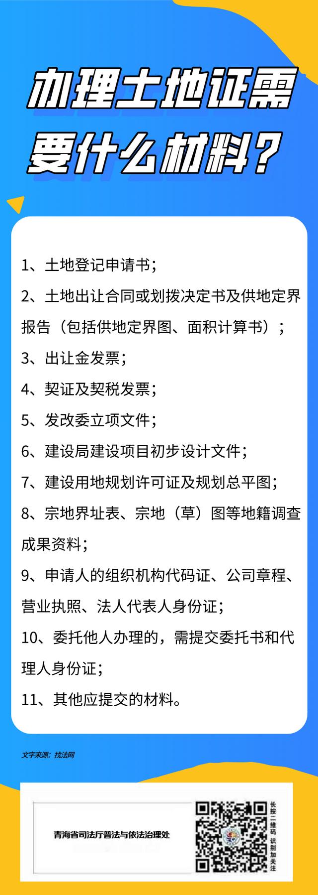 普法课堂|办理土地证需要什么材料?