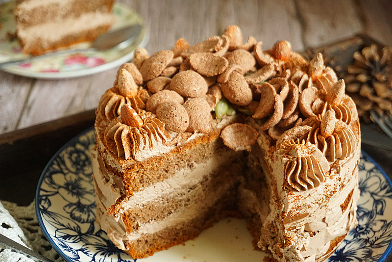 大雪天,教你做6寸巧克力裸蛋糕,成本30元简单易学,附戚风做法