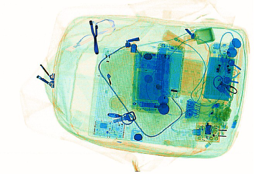 神秘莫測的安檢x光機圖像長啥樣?