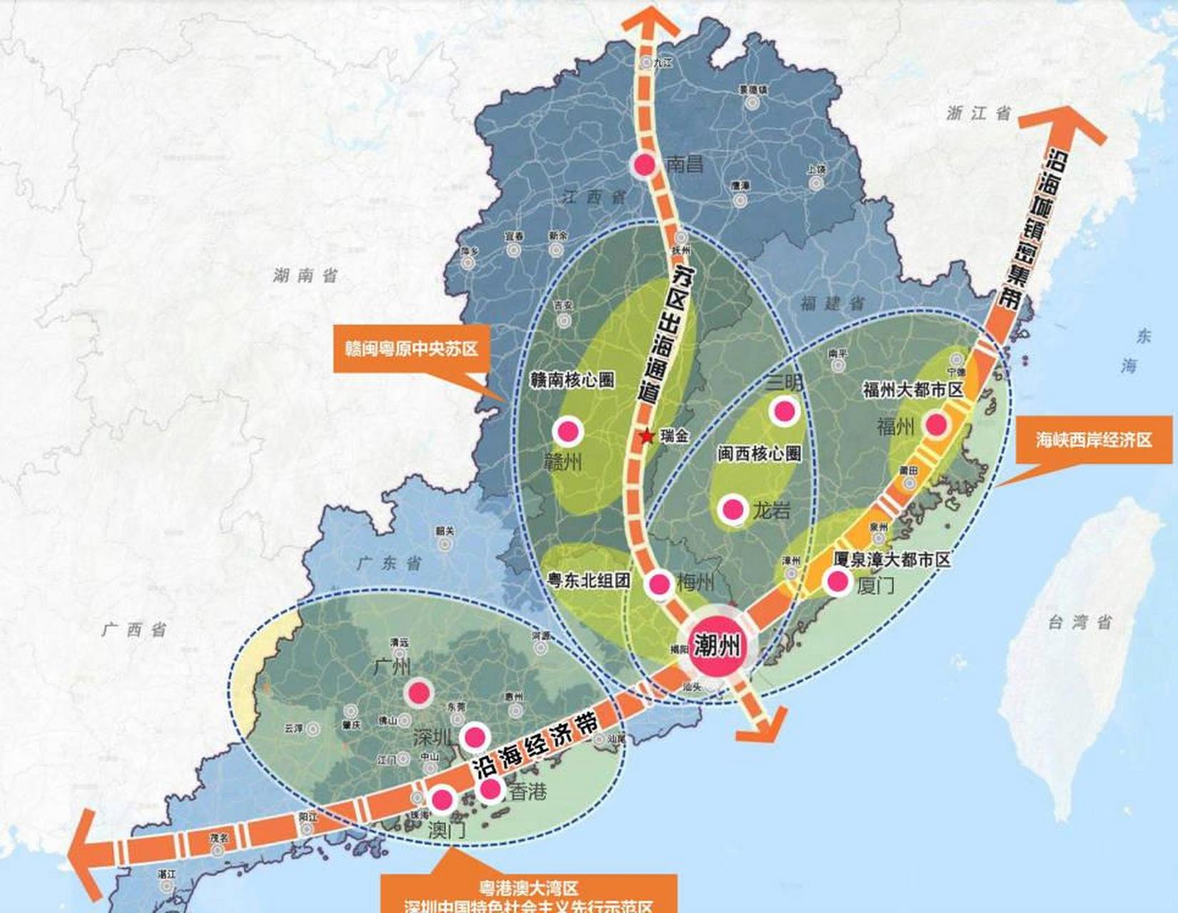 潮州市国土空间总体规划 潮州市地处广东省东部,辖区总面积3613.