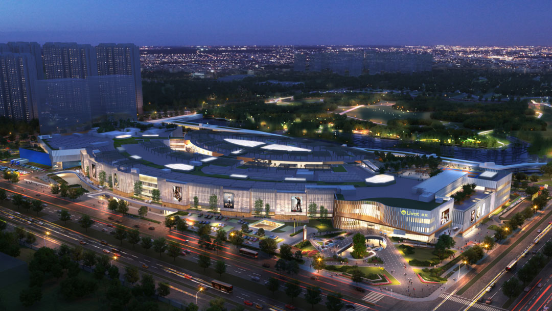 速来围观!西安大型商业综合体西安荟聚中心设计创意盘点