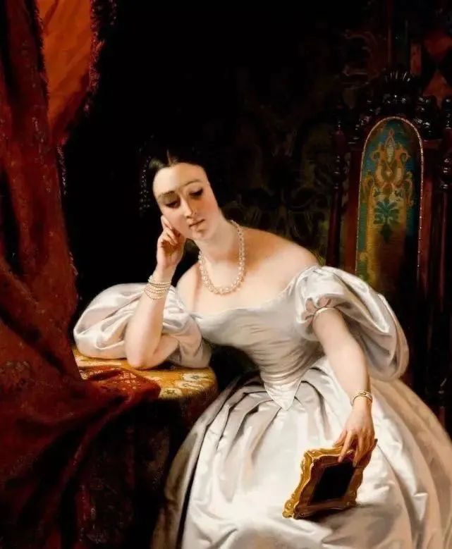 法国画家杜布夫,以描绘贵妇人的肖像画而闻名天下