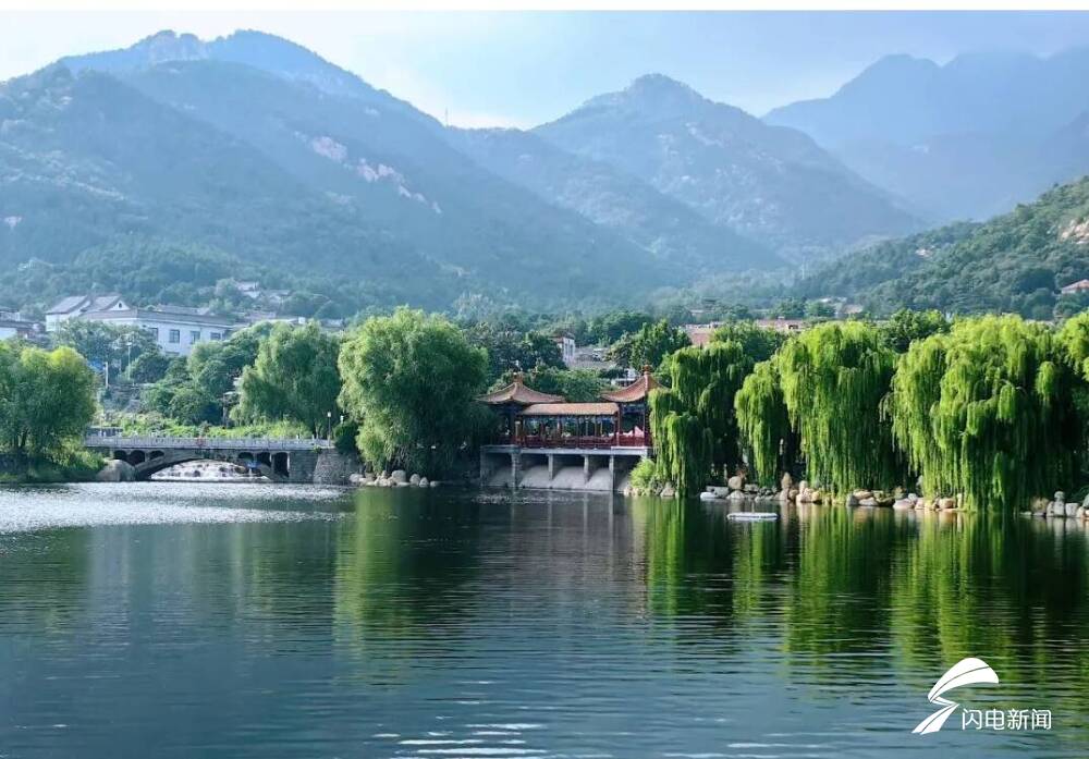 雨后泰安虎山公园:青山如洗 飞瀑如练