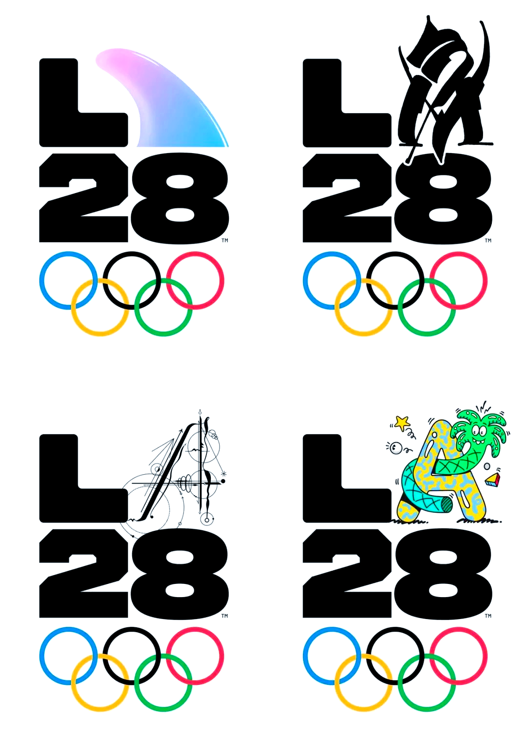 2028洛杉矶奥运会徽:奥运历史上首个不断变化的标志