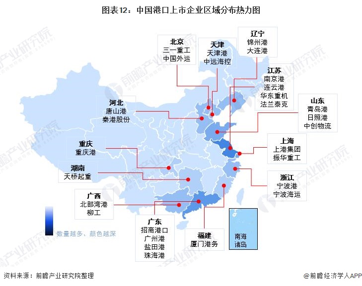 中国港口分布图高清图片