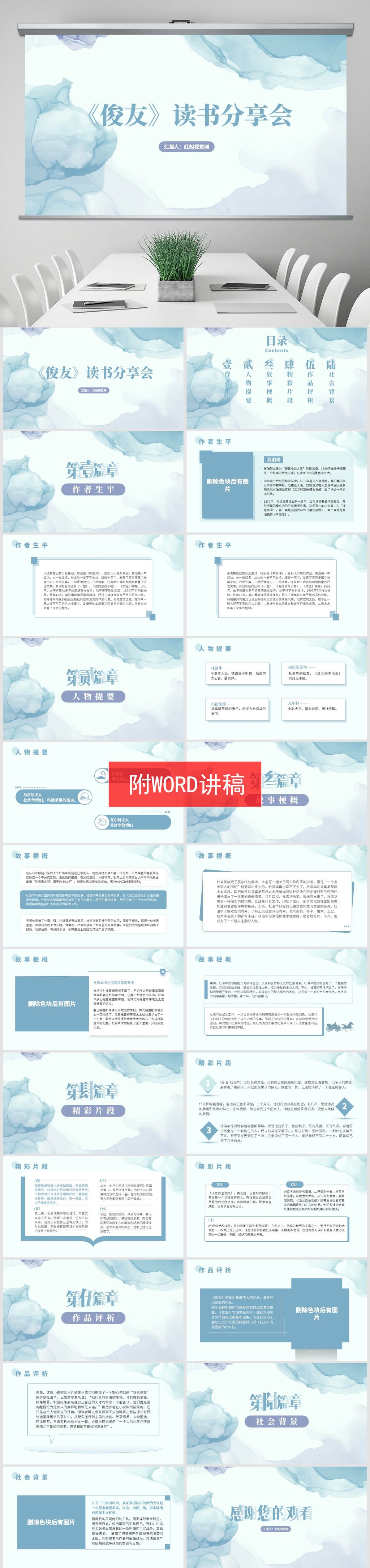 2023《俊友》读书分享会 pptk课件分享