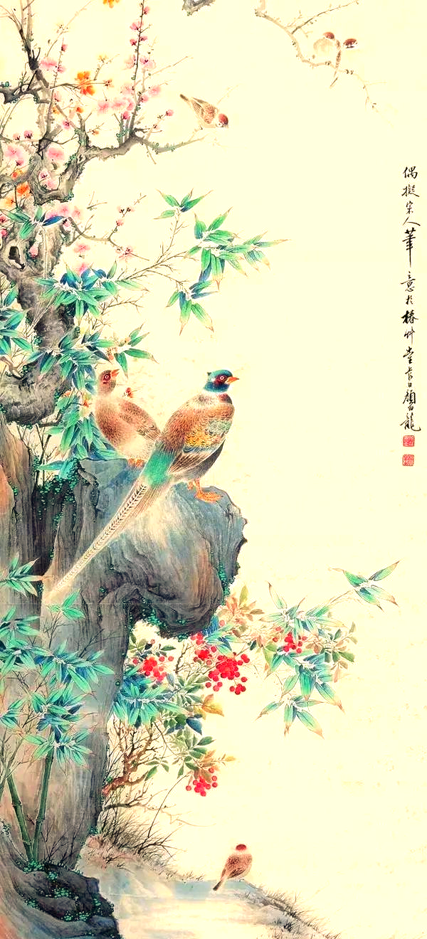 多幅工笔花鸟画作品,令人大开眼界!