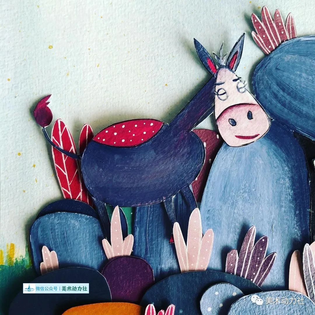 还在买现成的彩色卡纸做剪贴画?