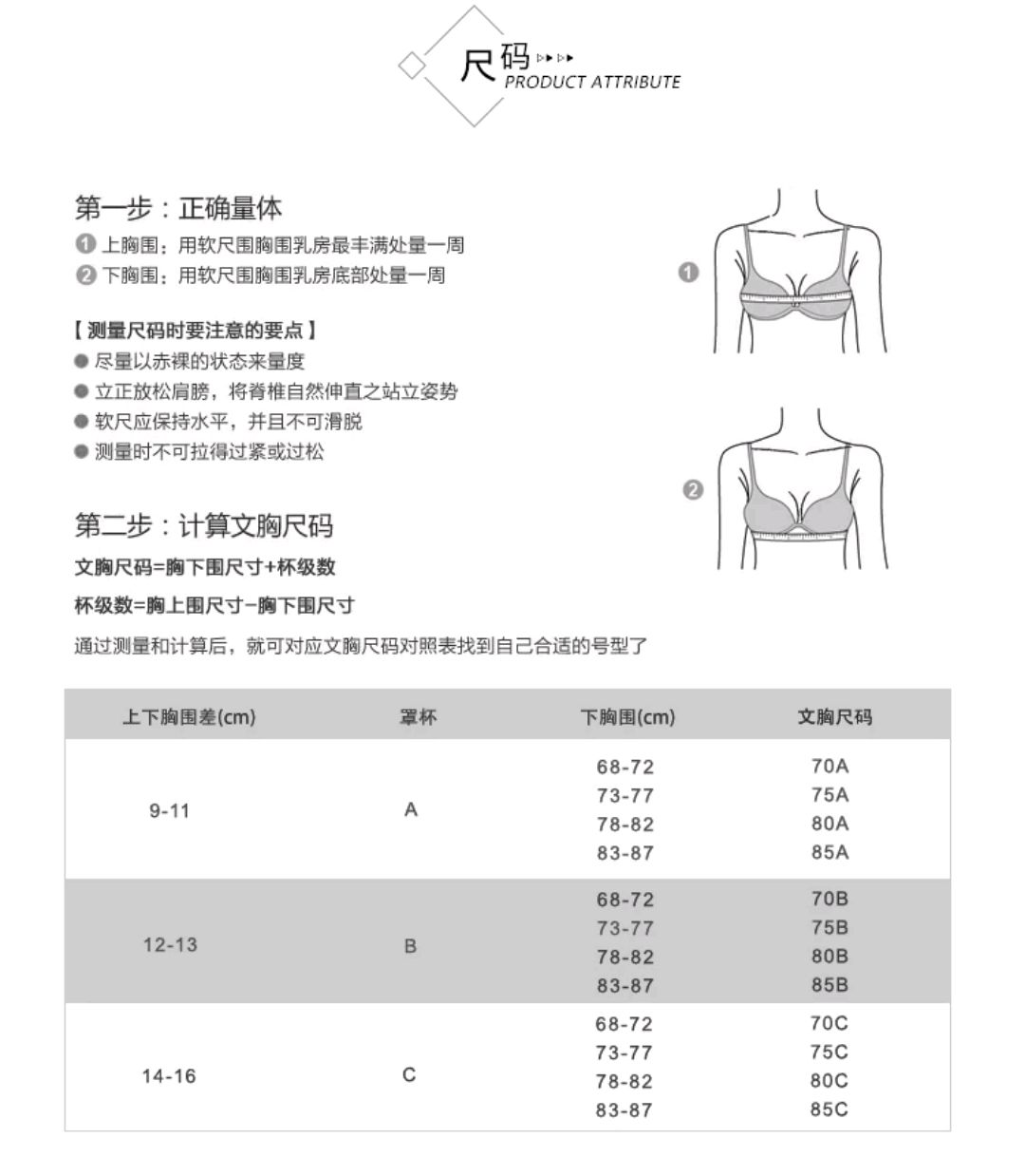 18岁胸围图片