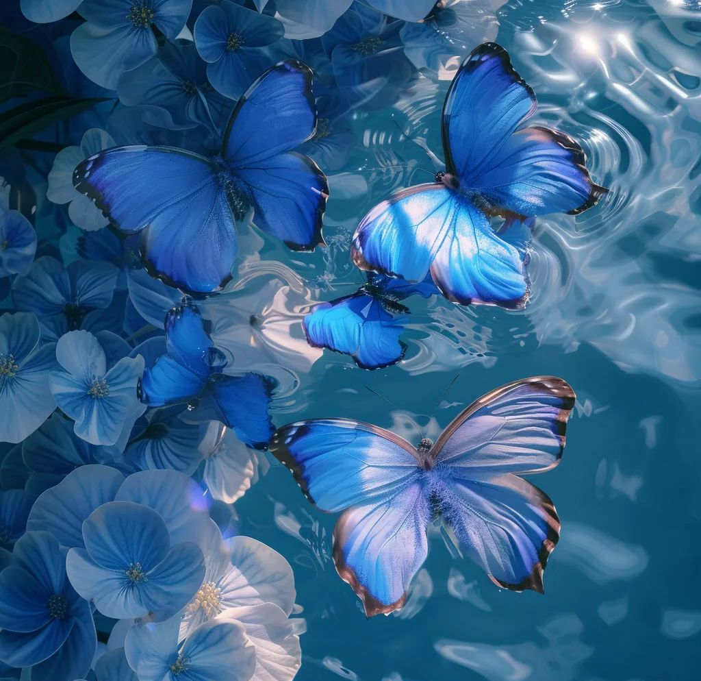 探索蓝色梦幻蝴蝶的奇妙世界