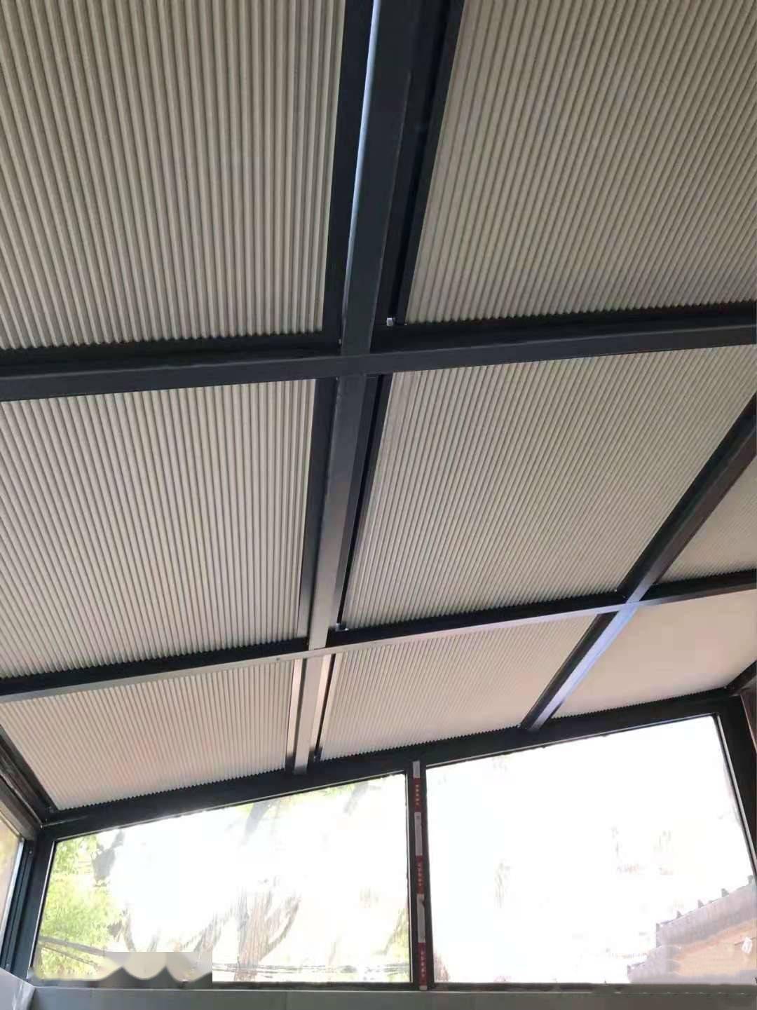 北京电动窗帘厂家 定做采光顶电动天幕 阳光房天棚帘定做