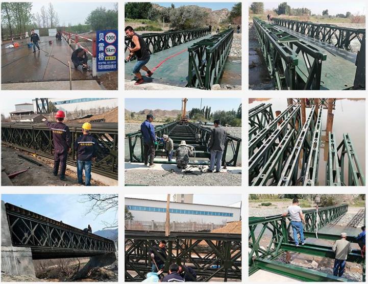 321贝雷片 桥梁工程用机械配件贝雷架 装配式公路钢桥 贝雷桥