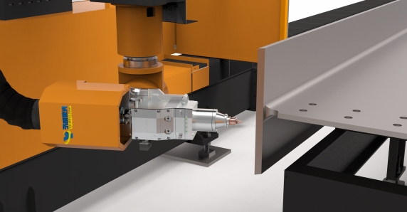 h型钢激光切割机在中建钢构实际投入生产
