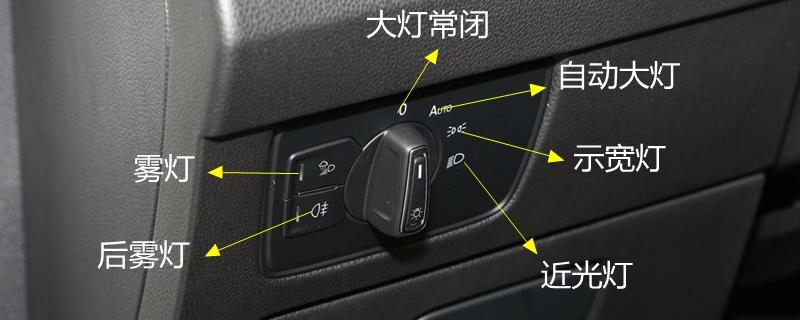 大众探歌灯光使用方法,探歌灯光开关说明