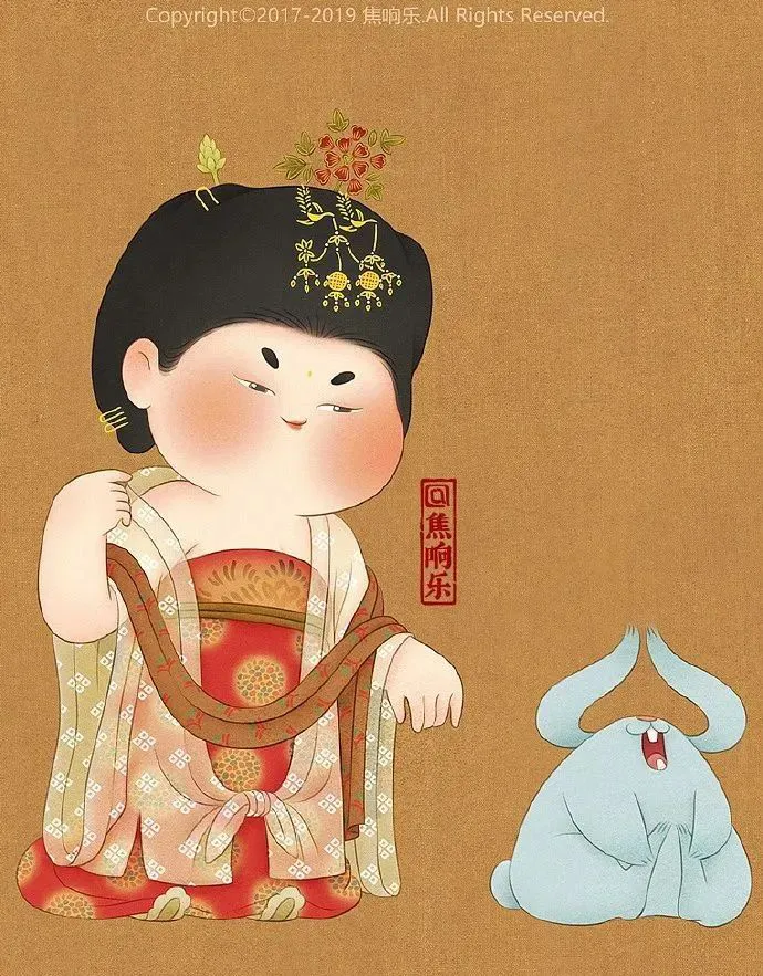 圆润唐风美人图,以胖为美的"唐范儿"美人来了