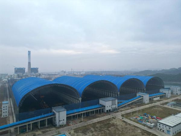 年吞吐量1300万吨,粤电煤炭码头干煤棚工程顺利竣工