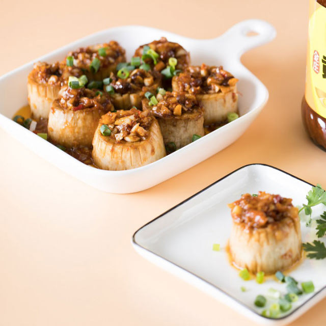 爆烧蒜蓉杏鲍菇,蒜香浓郁,口感超棒