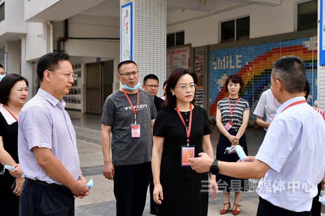 蒋丽英到我县巡查高考工作并调研学前教育"80,50"工作