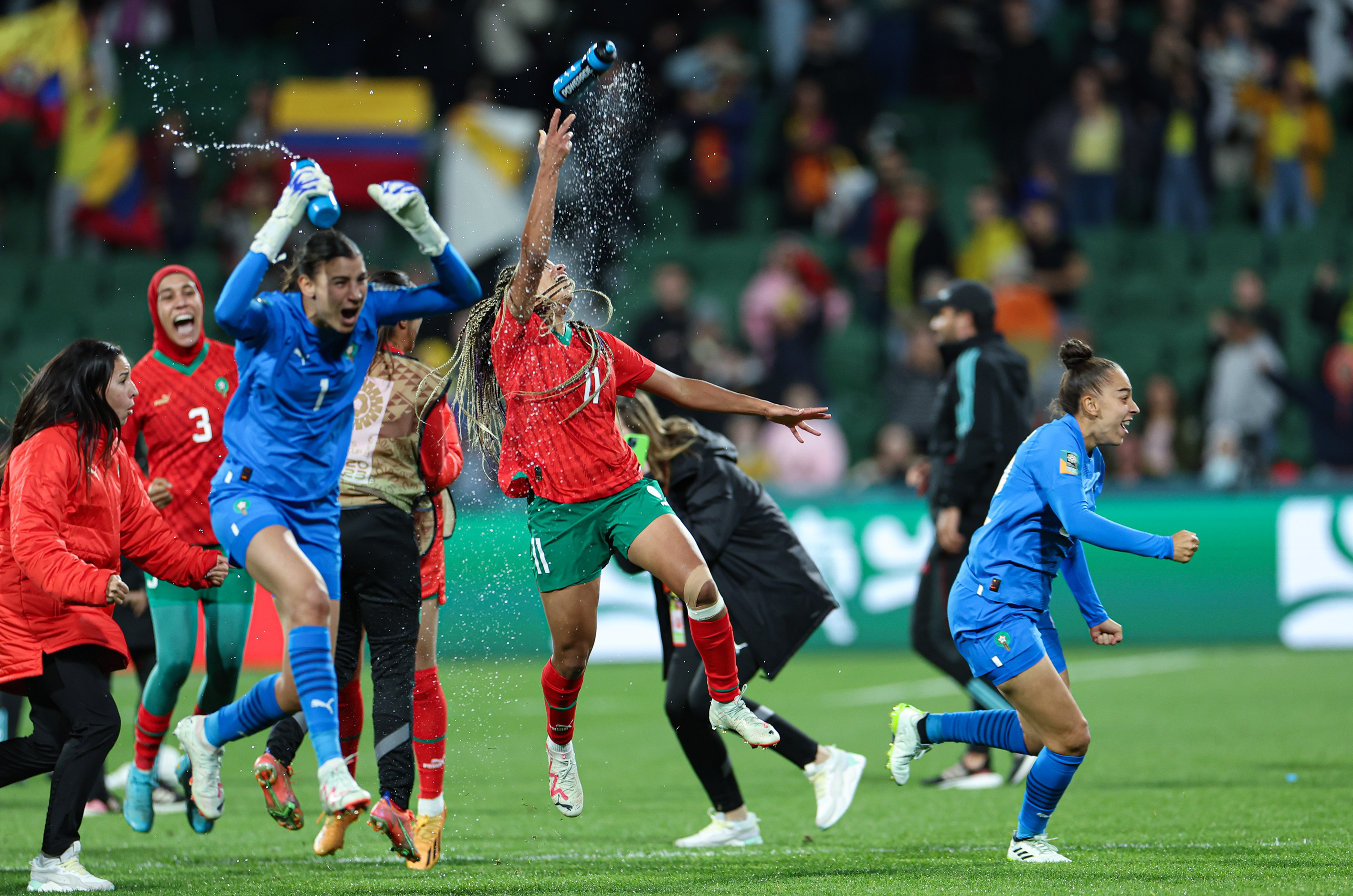 女足世界杯摩洛哥队胜哥伦比亚队两队双双小组出线