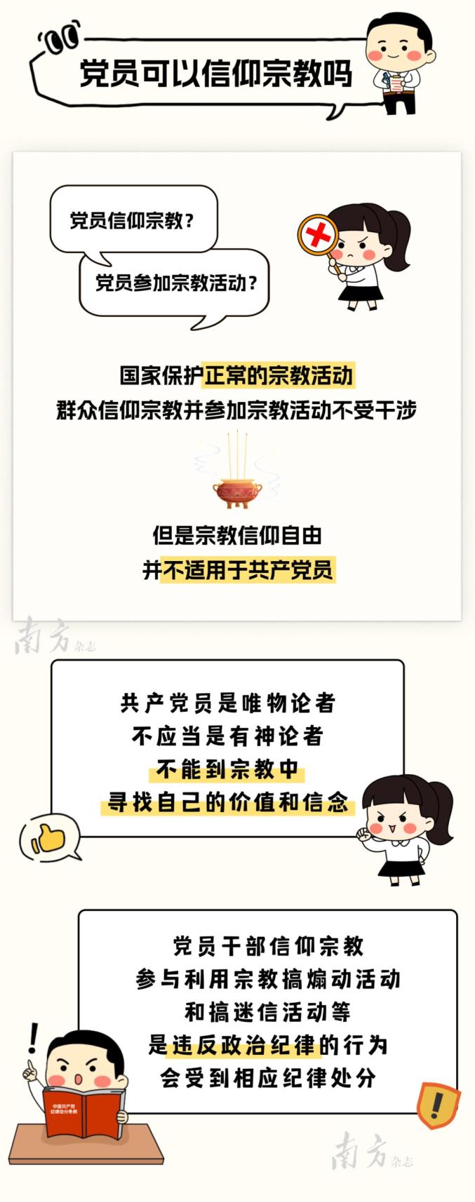 党员对宗教信仰的看法