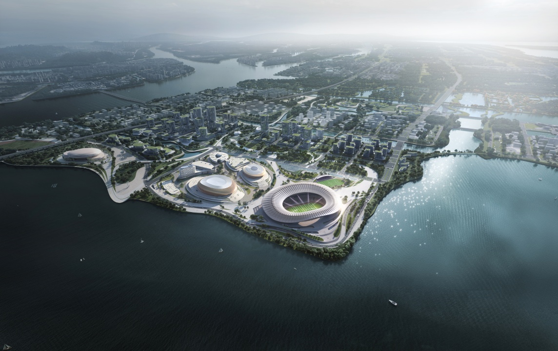 广州南沙全民文化体育综合体综合体育场主体结构顺利封顶