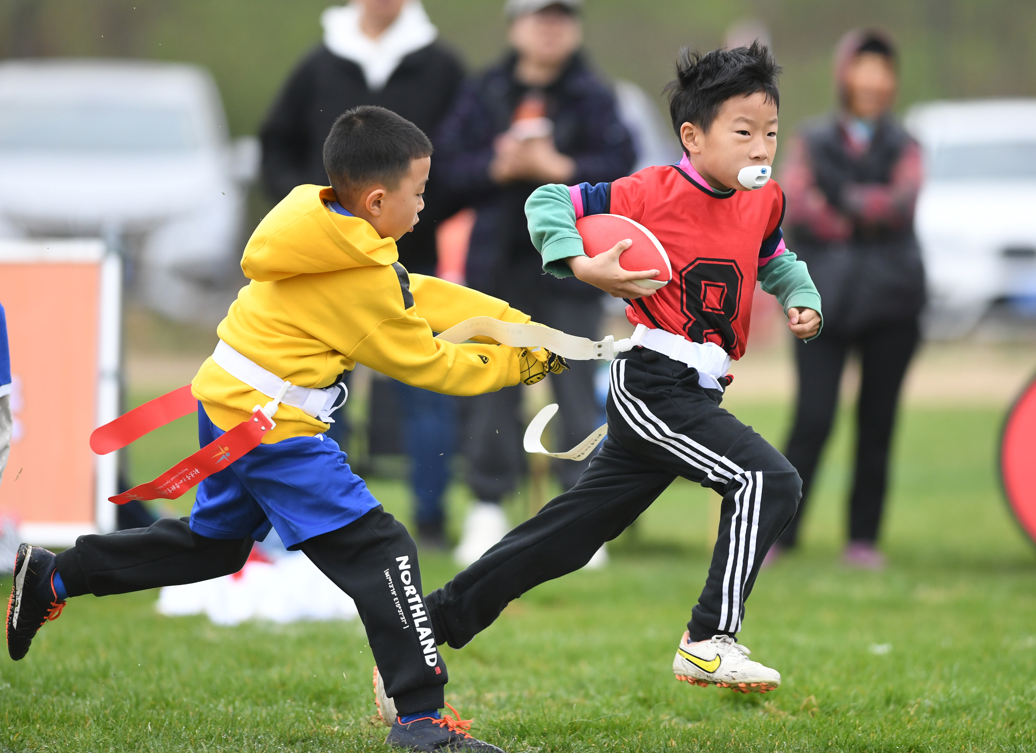 京津冀中小学生腰旗橄榄球邀请赛开赛