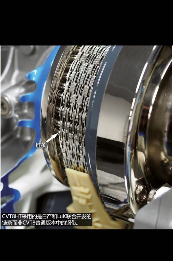 0升自然吸气发动机匹配的是钢带式cvt变速箱,而2.