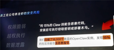 超39万站点在裸奔！钉钉CEO：OpenClaw15%技能可窃取密钥或部署木马
