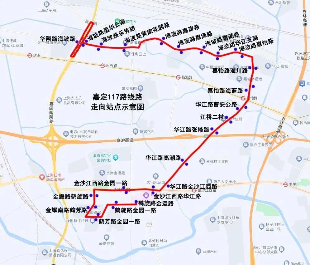 嘉定54路公交车路线图图片