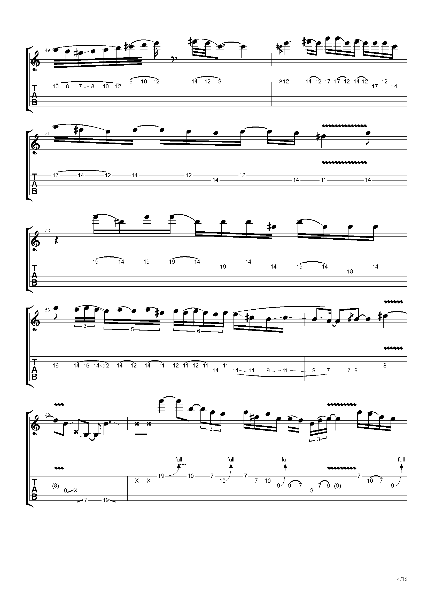 「吉他谱」joe satriani - if i could fly