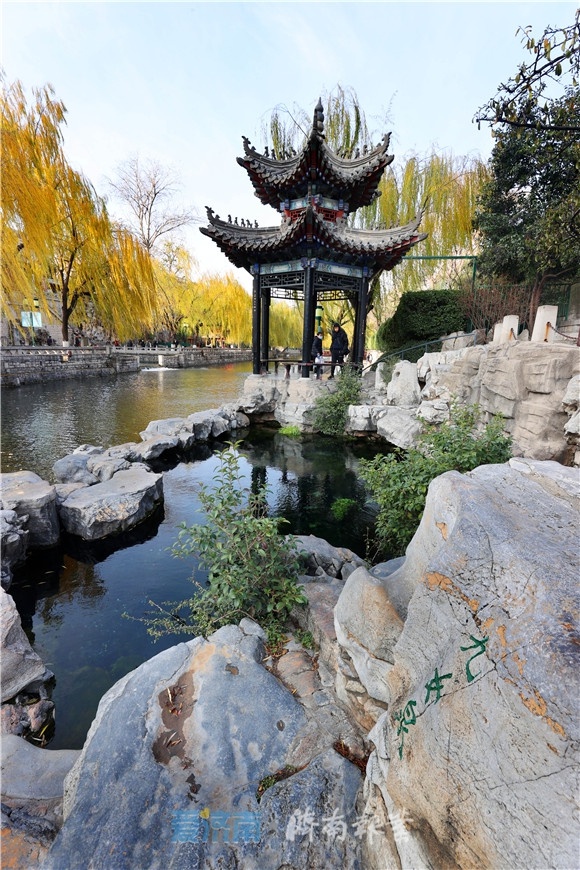 泉视界|串珠上涌,清澈见底!一起观赏护城河畔的九女泉