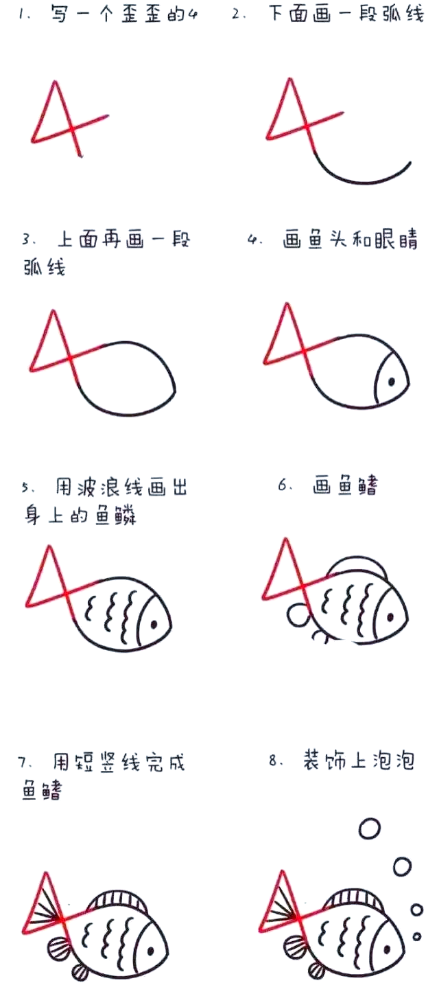 用数字简笔画开启孩子的趣味数学世界