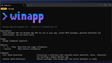 微软正式推出全新命令行工具winapp！简化Windows应用开发