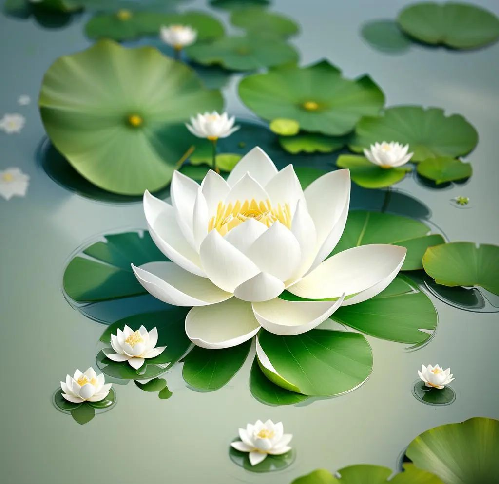 在佛教中,莲花被尊为"白教"的象征,代表着"清纯"