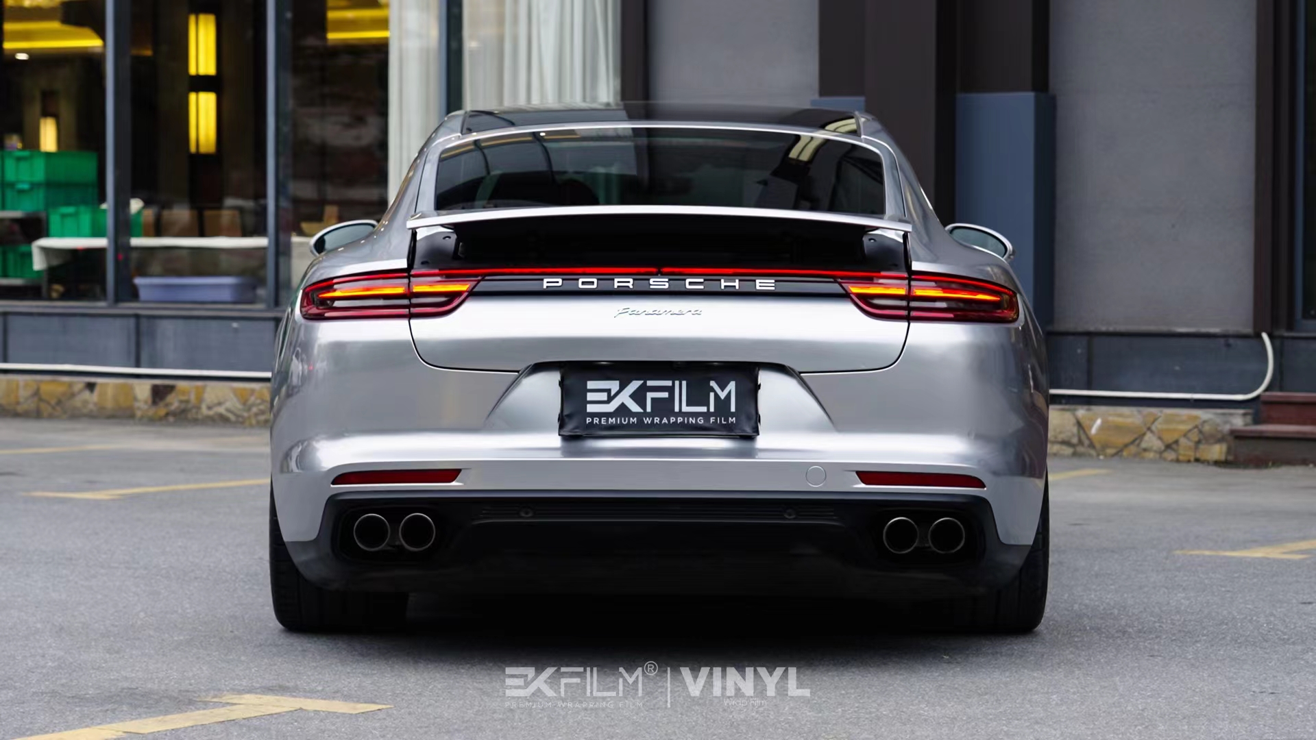 帕拉梅拉ekfilm改色膜gt银,经典耐看的冷银色系