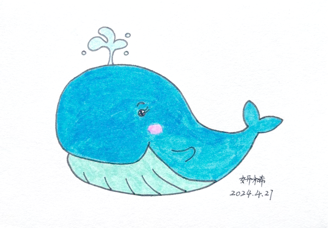 简笔画教程:轻松绘制鲸鱼形象