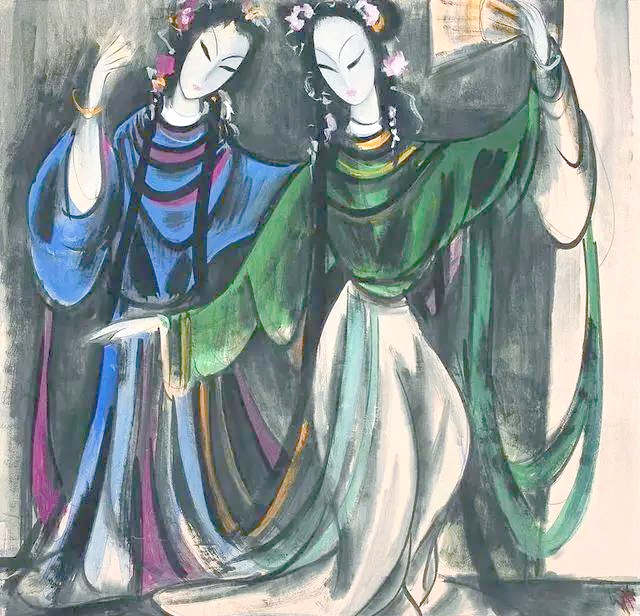 林风眠的多样画作与众多学生,吴冠中,赵无极等均受其影响