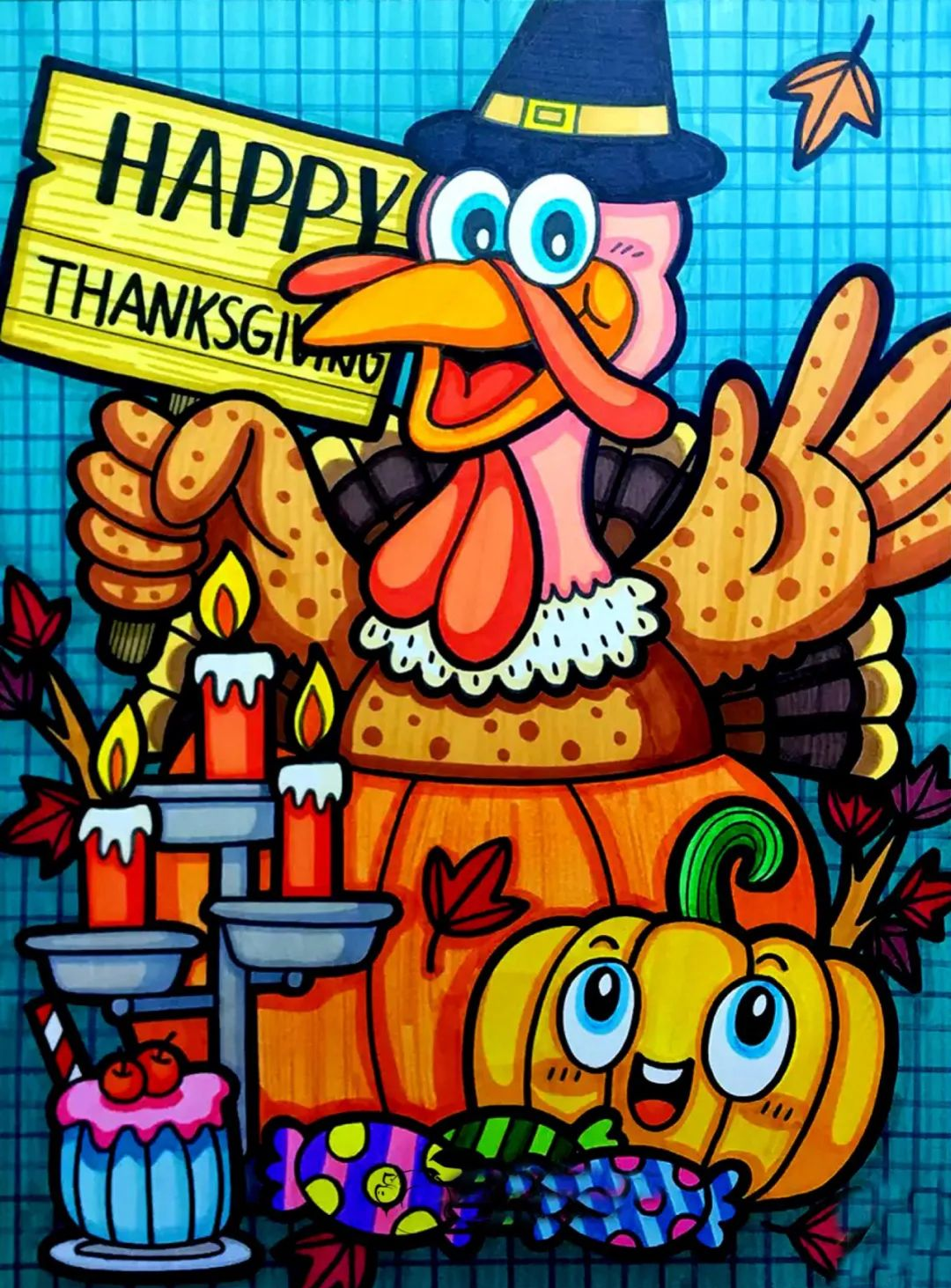 马克笔儿童画素材,形象简单且卡通,适合简笔画练习,精选多张供收藏