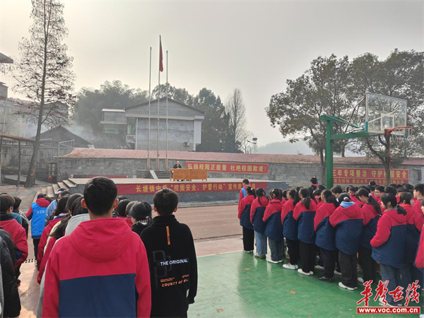 长塘镇中学举行"校园安全,护蕾行动"宣传教育讲座