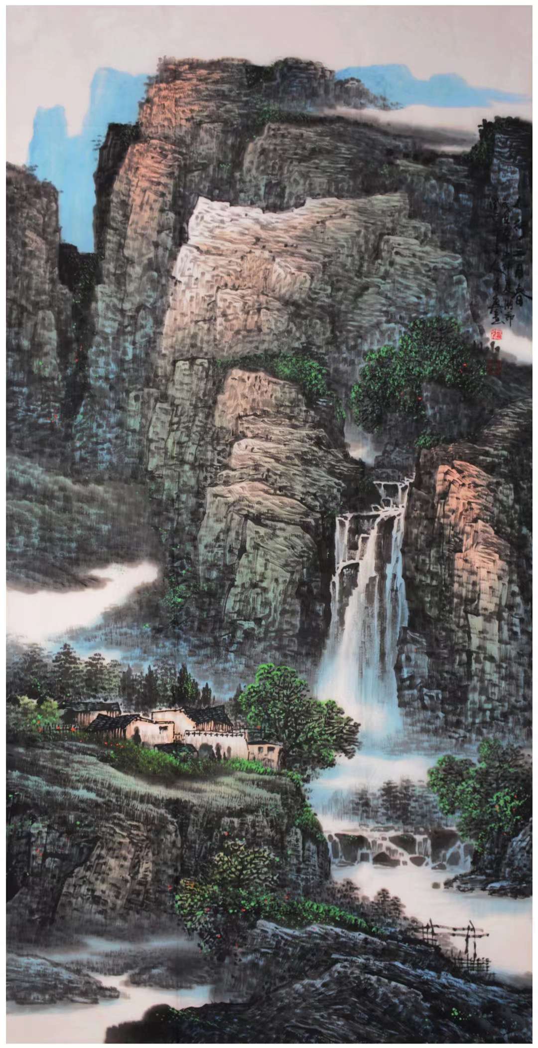 当代画坛最具影响力的画家张月岗山水画作品集