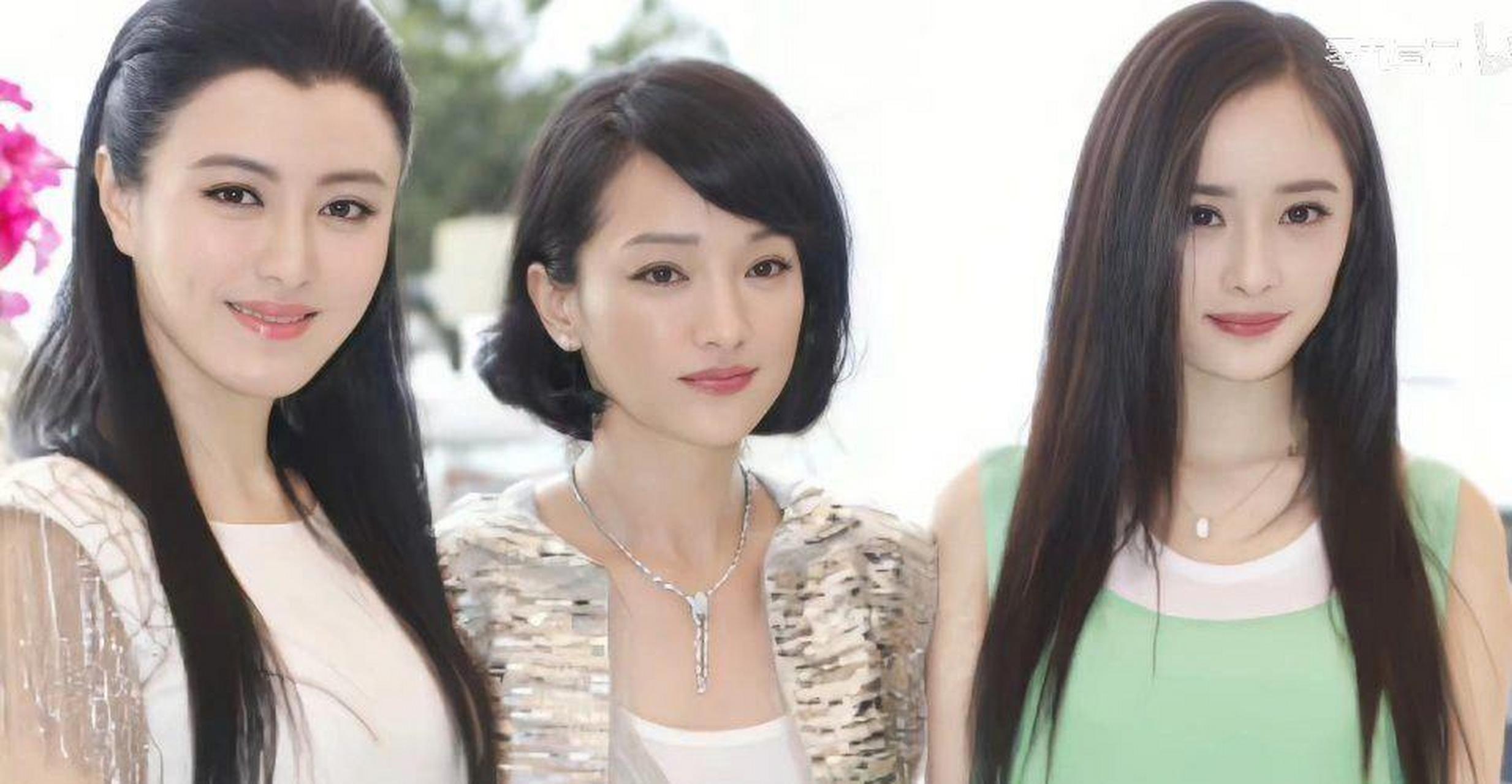 杨幂早期分别和周迅,戚薇,刘诗诗的合影,来看看这状态如何?