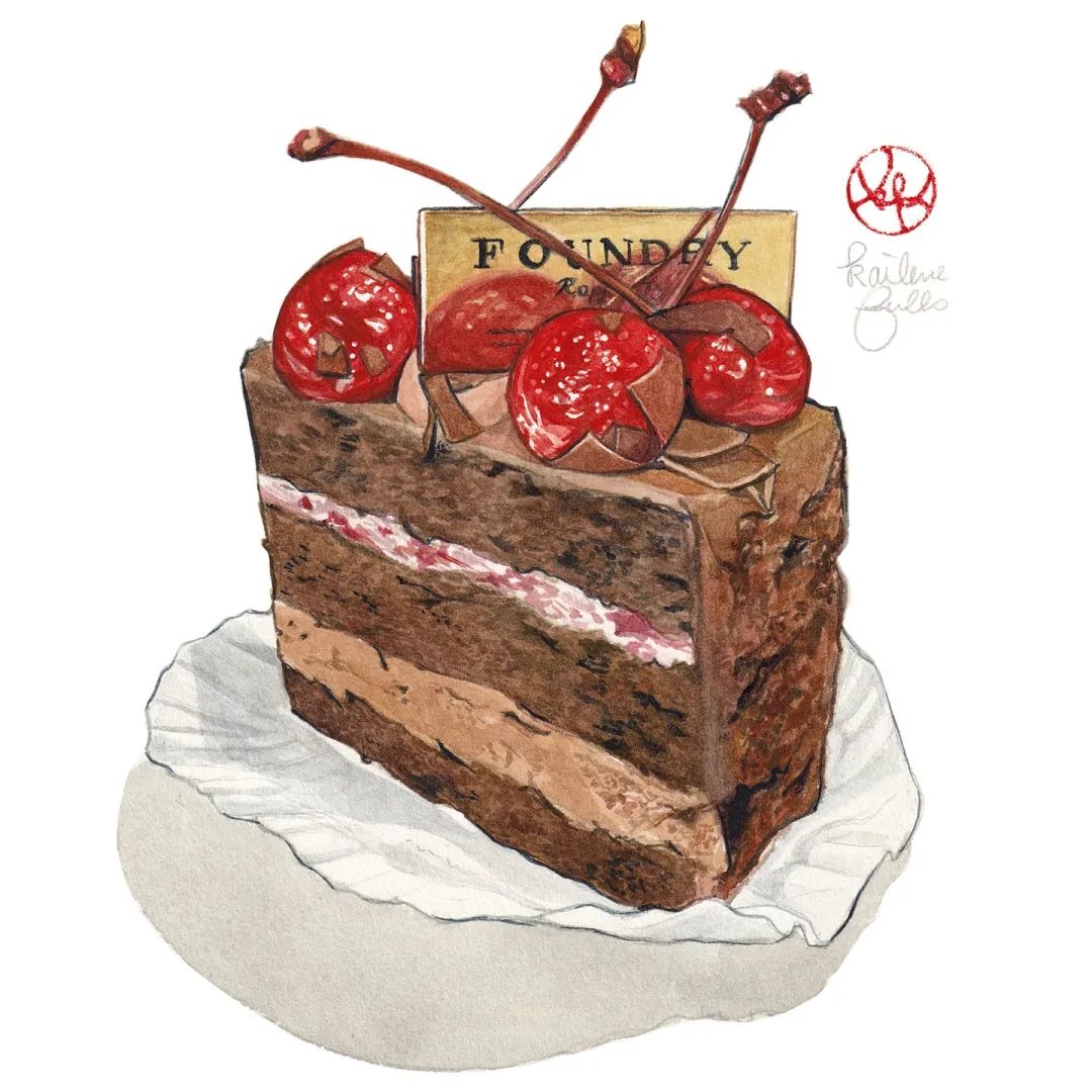 水彩|好久不见 水彩美食 甜品小吃 饮食男女 食之色也 上 艺术家