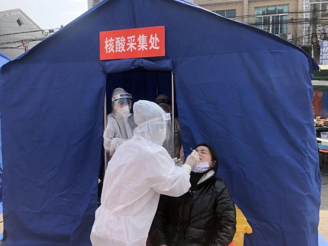 桥市镇开展疫情防控全员核酸检测应急演练活动