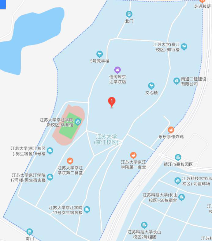 江苏大学手绘地图图片