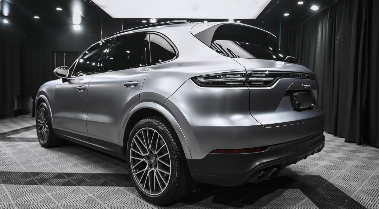 unic|保时捷卡宴改色电光金属钛银灰